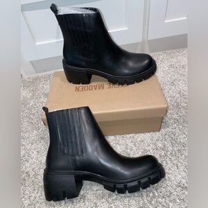 Steve Madden Black Ankle Boots